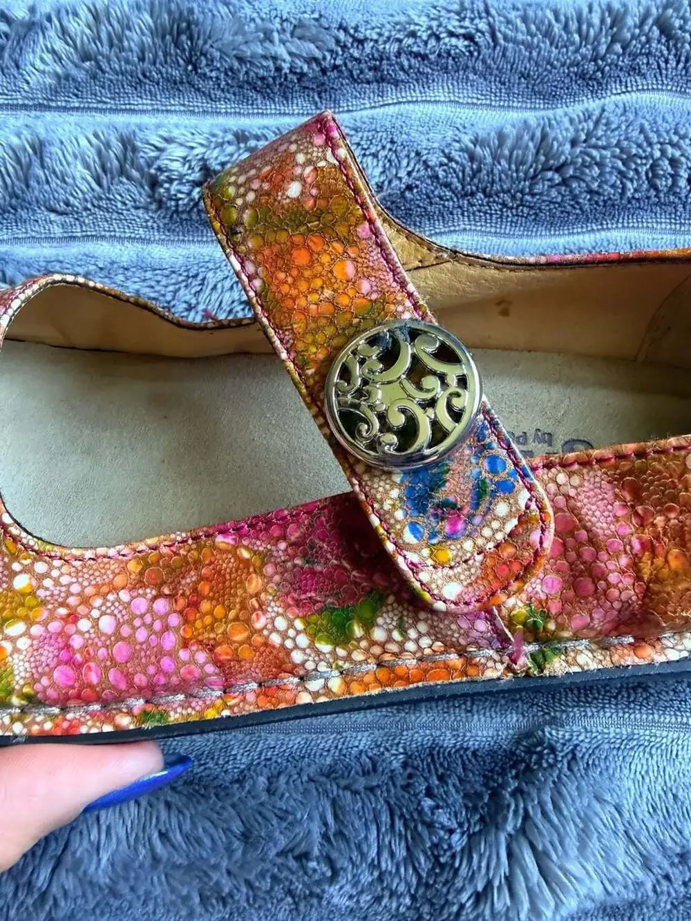 Alegria Women’s Paloma Floral Mary Jane Comfort Shoes Size 36